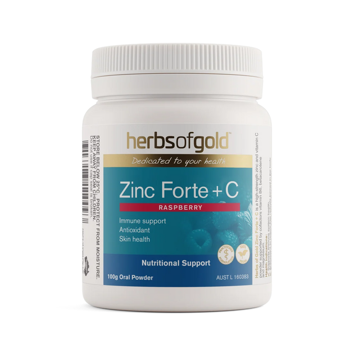 Herbs of Gold Zinc Forte + C Powder 100 Grams
