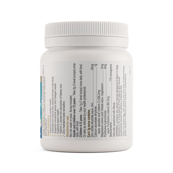 Herbs of Gold Zinc Forte + C Powder 100 Grams