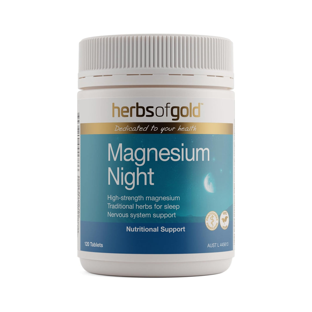Herbs of Gold Magnesium Night 120 Tablets