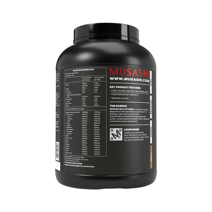 Musashi Bulk Extreme Protein Powder Chocolate 2kg