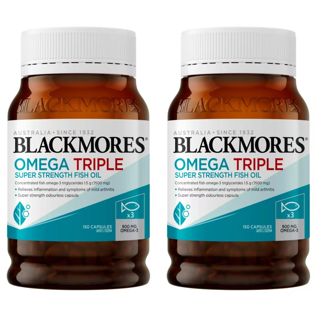 Blackmores Omega Triple Super Strength Fish Oil 150 Capsules