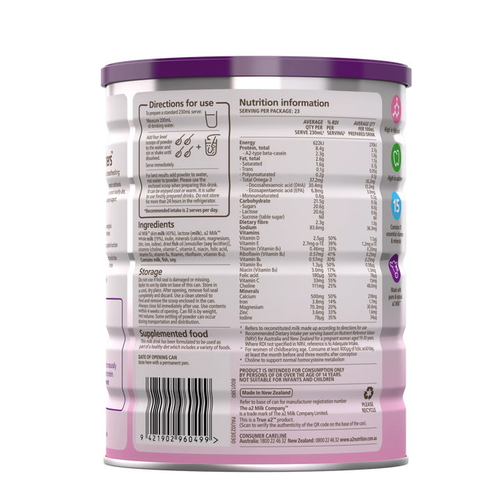 a2 Platinum Nutrition for Mothers Powder 900g