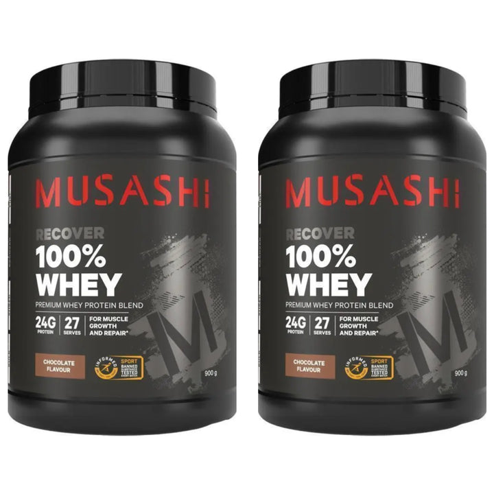 Musashi 100% Whey Protein Powder Chocolate 900g