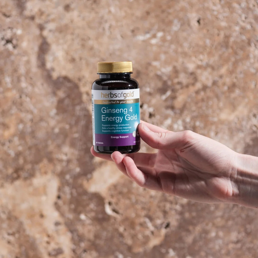 Herbs of Gold Ginseng 4 Energy Gold 60 Tablets