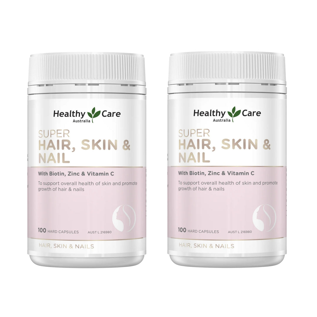 Healthy Care Super Hair, Skin &amp; Nails 100 Capsules