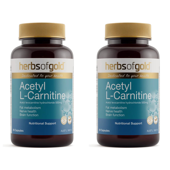 Herbs of Gold Acetyl L-Carnitine 60 Capsules