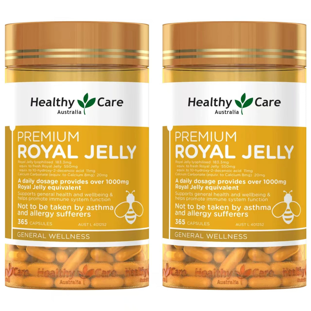 Healthy Care Premium Royal Jelly 1000mg 365 Capsules