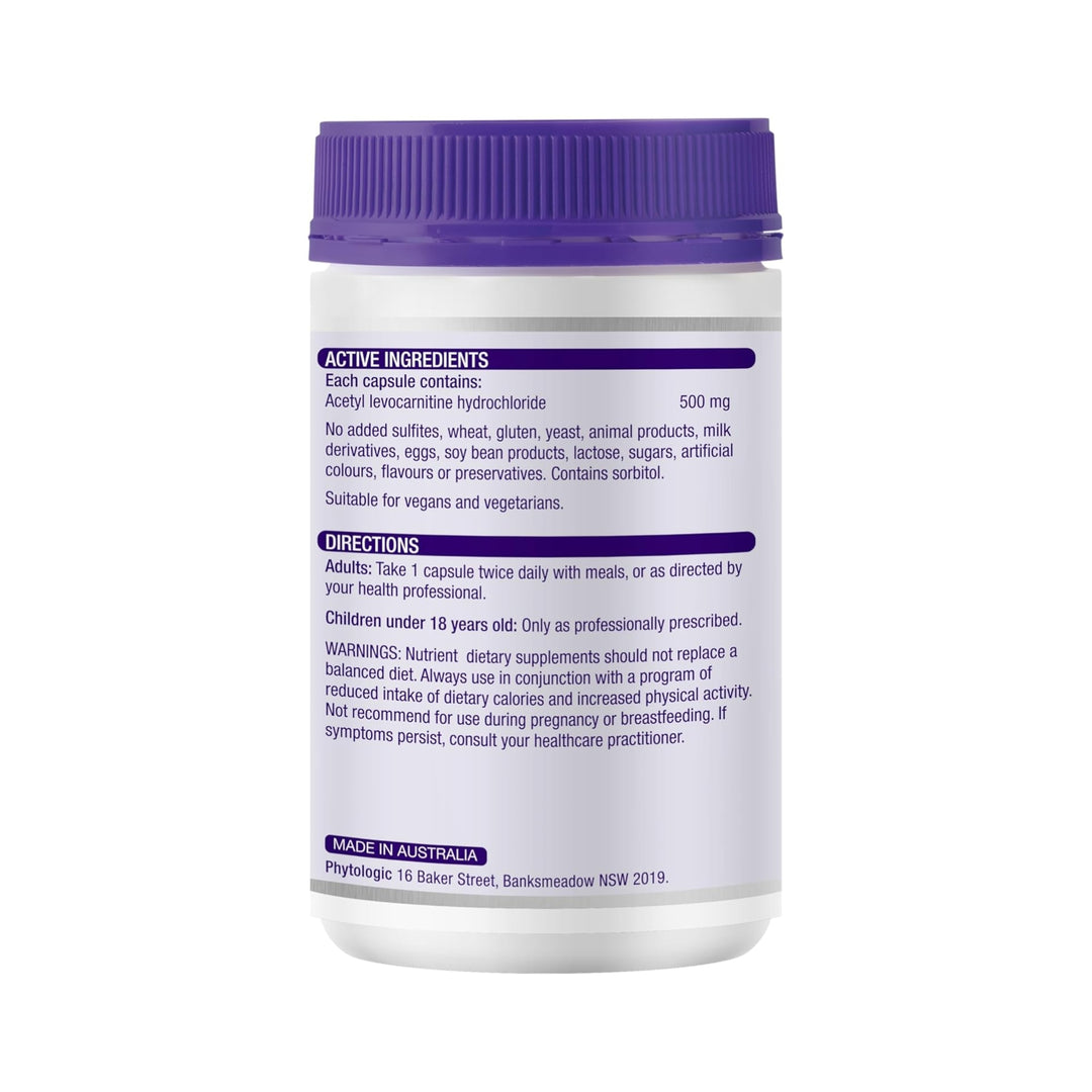 Henry Blooms Acetyl L-Carnitine 500mg 180 Capsules