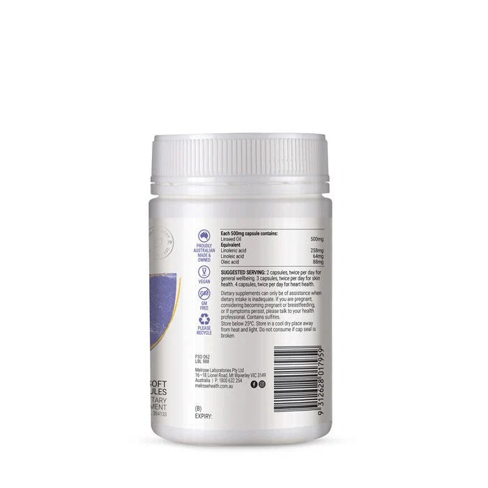 Melrose Australian Flaxseed Oil Capsules 240 Capsules