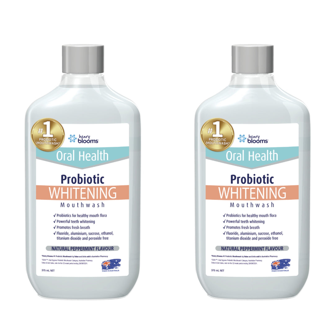 Henry Blooms Probiotic Whitening Mouthwash 375 mL