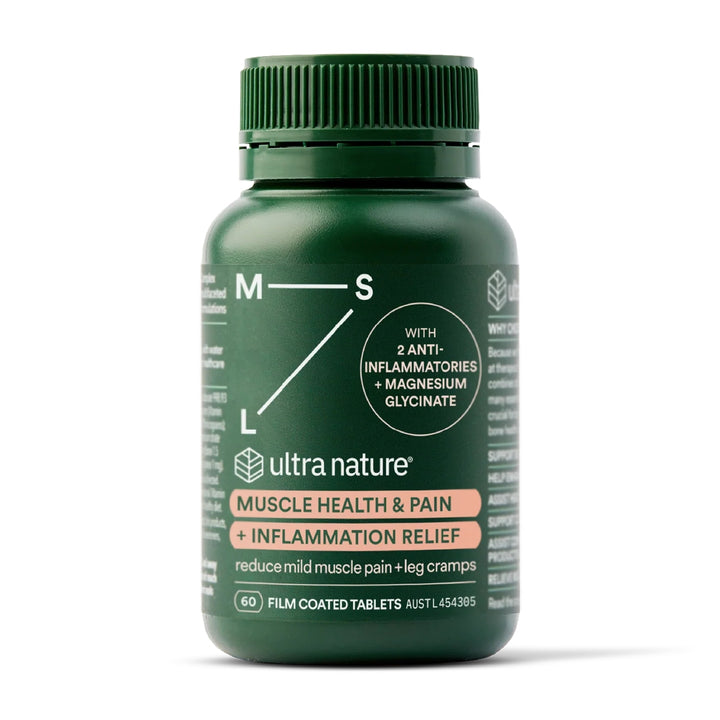 Ultra Nature Muscle Health &amp; Pain + Inflammation Relief 60 Tablets
