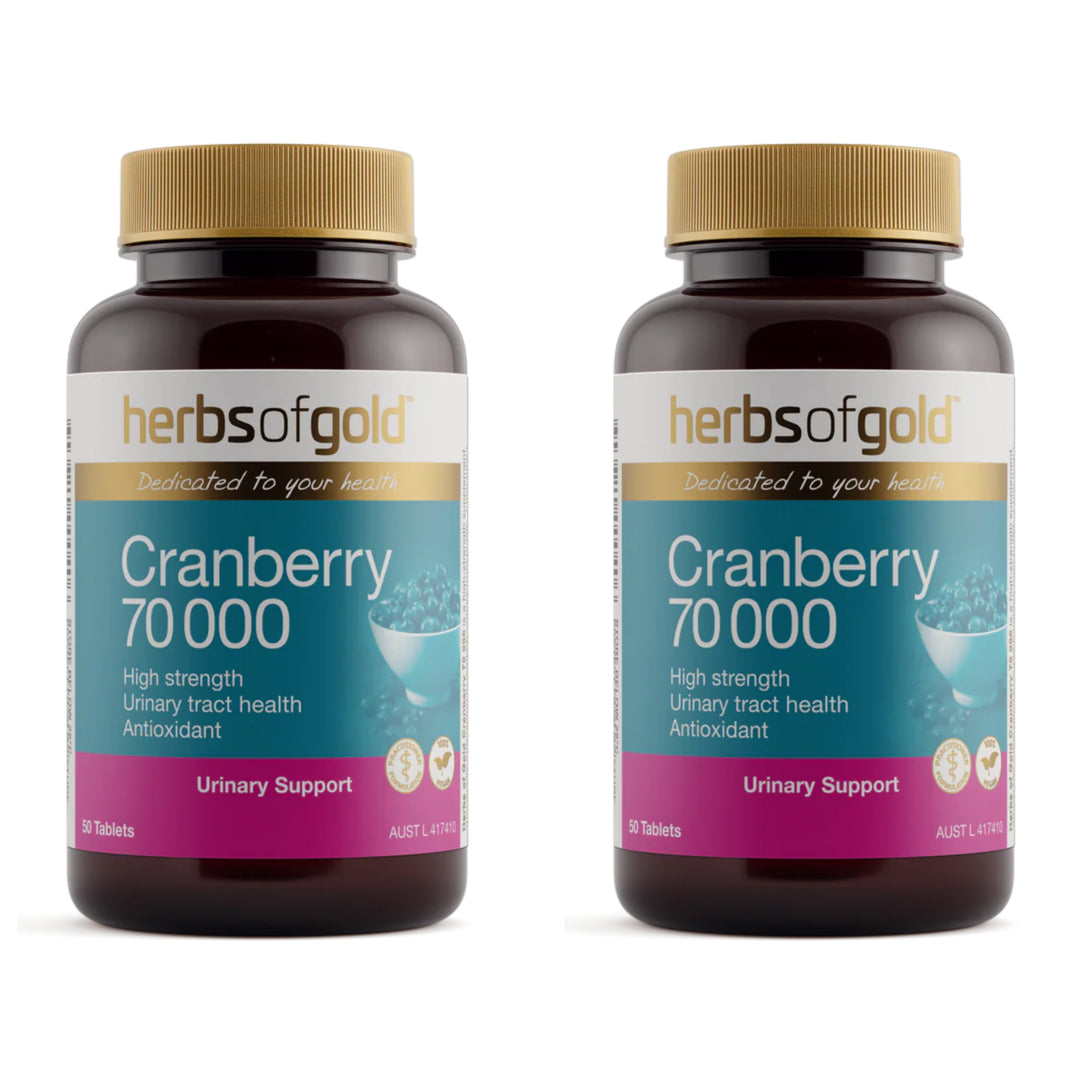 Herbs of Gold Cranberry 70 000 50 Tablets