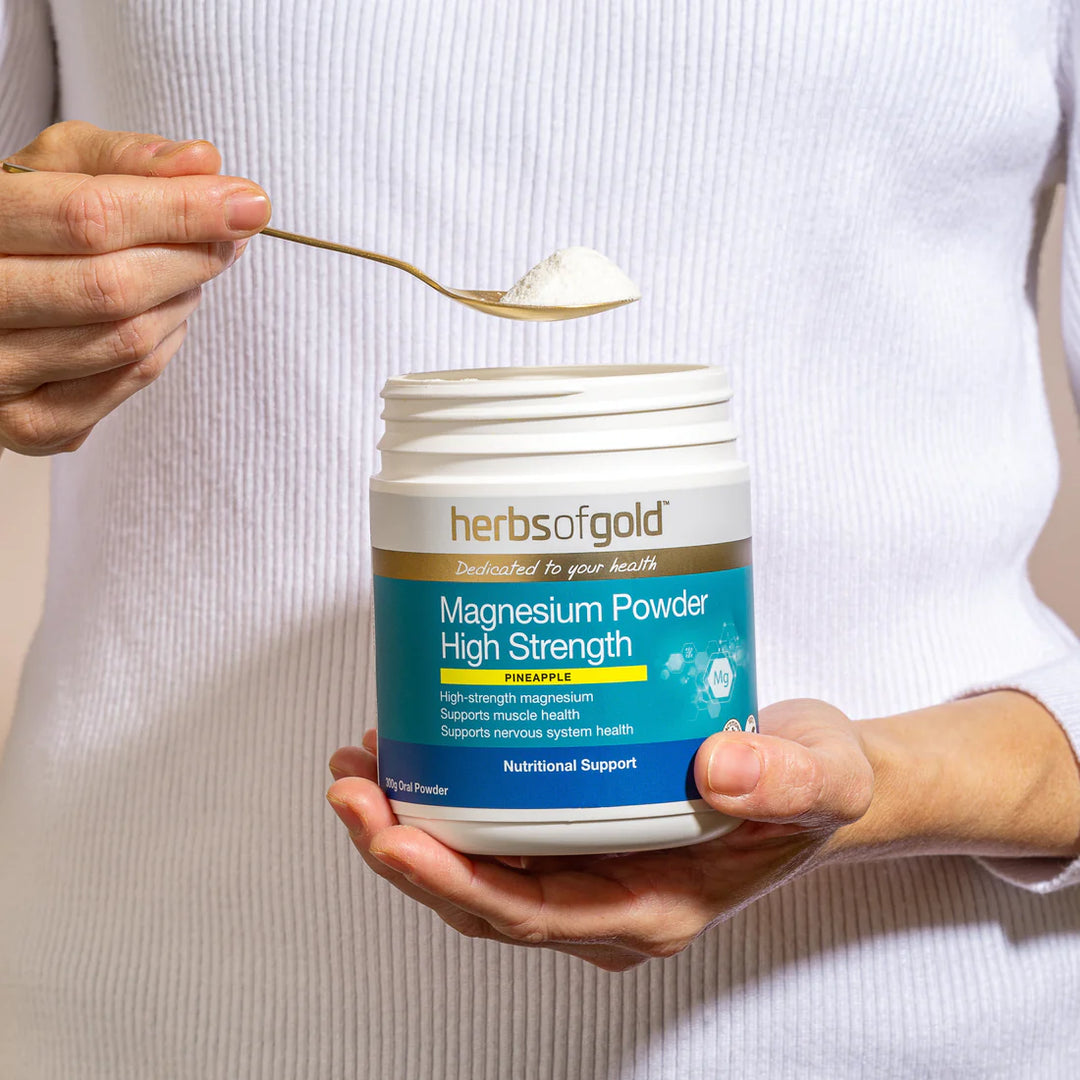 Herbs of Gold Magnesium Powder High Strength 300 Grams
