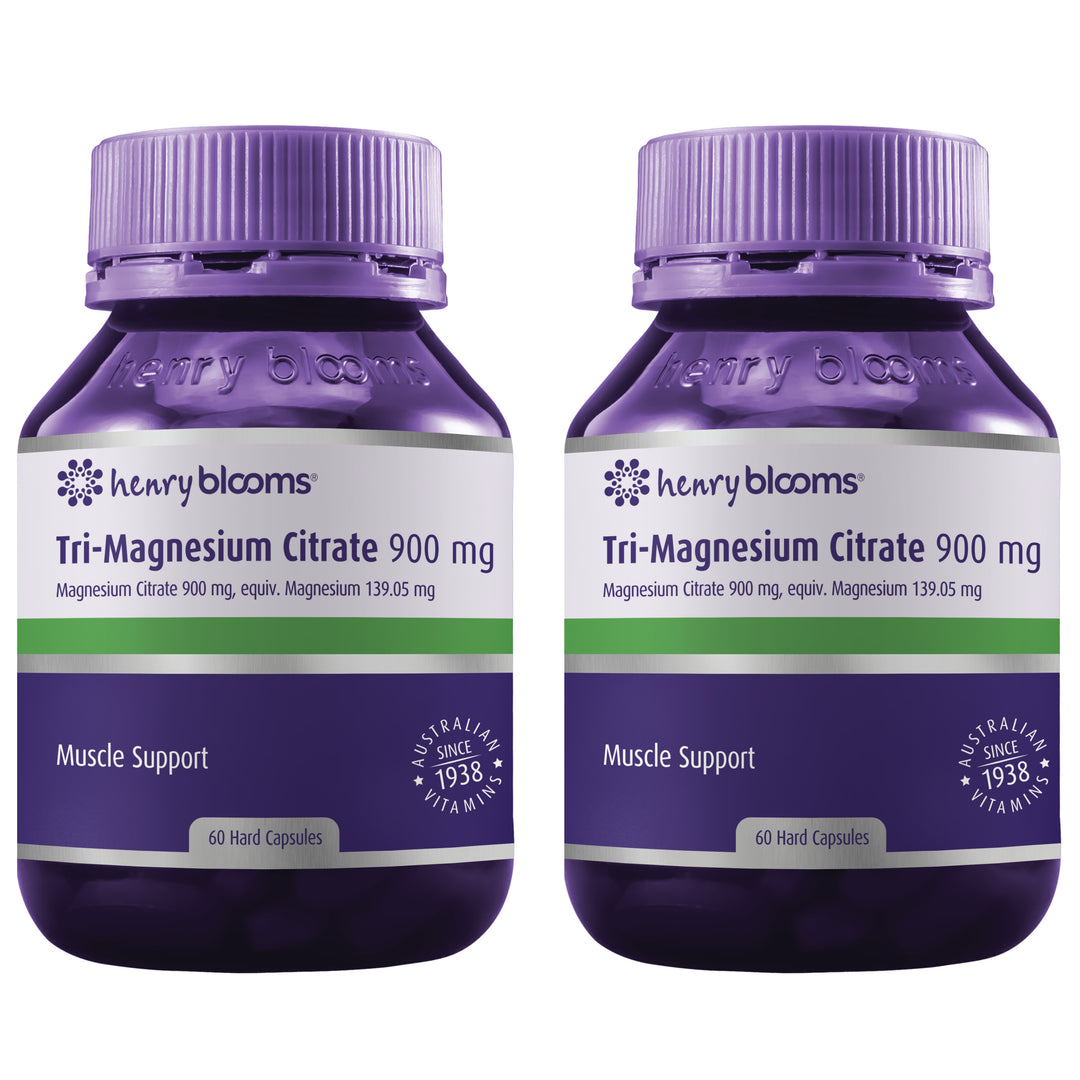 Henry Blooms Tri-Magnesium Citrate 900mg 60 Capsules