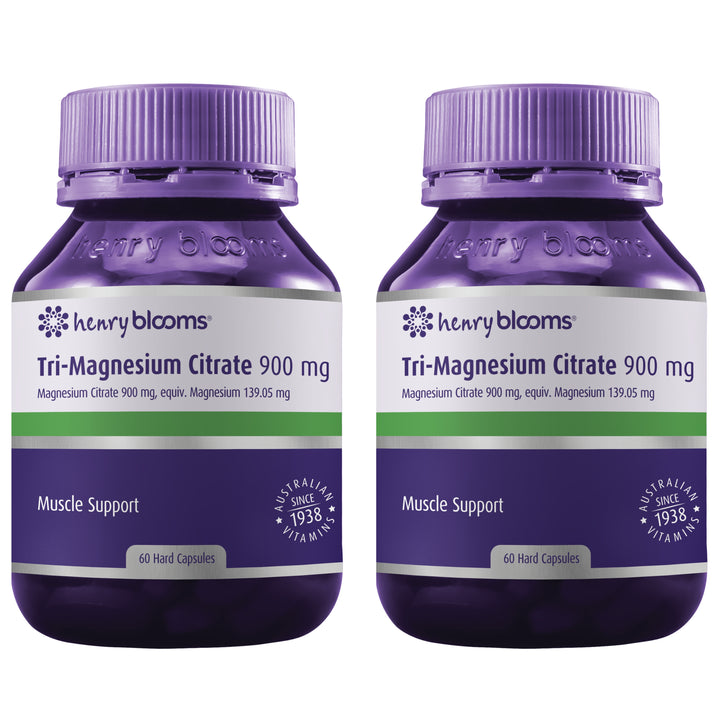 Henry Blooms Tri-Magnesium Citrate 900mg 60 Capsules