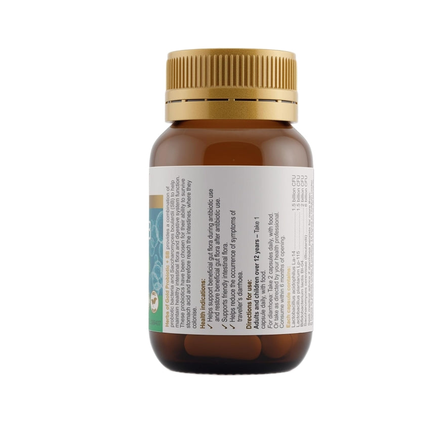 Herbs of Gold Probiotic + SB 30 Capsules