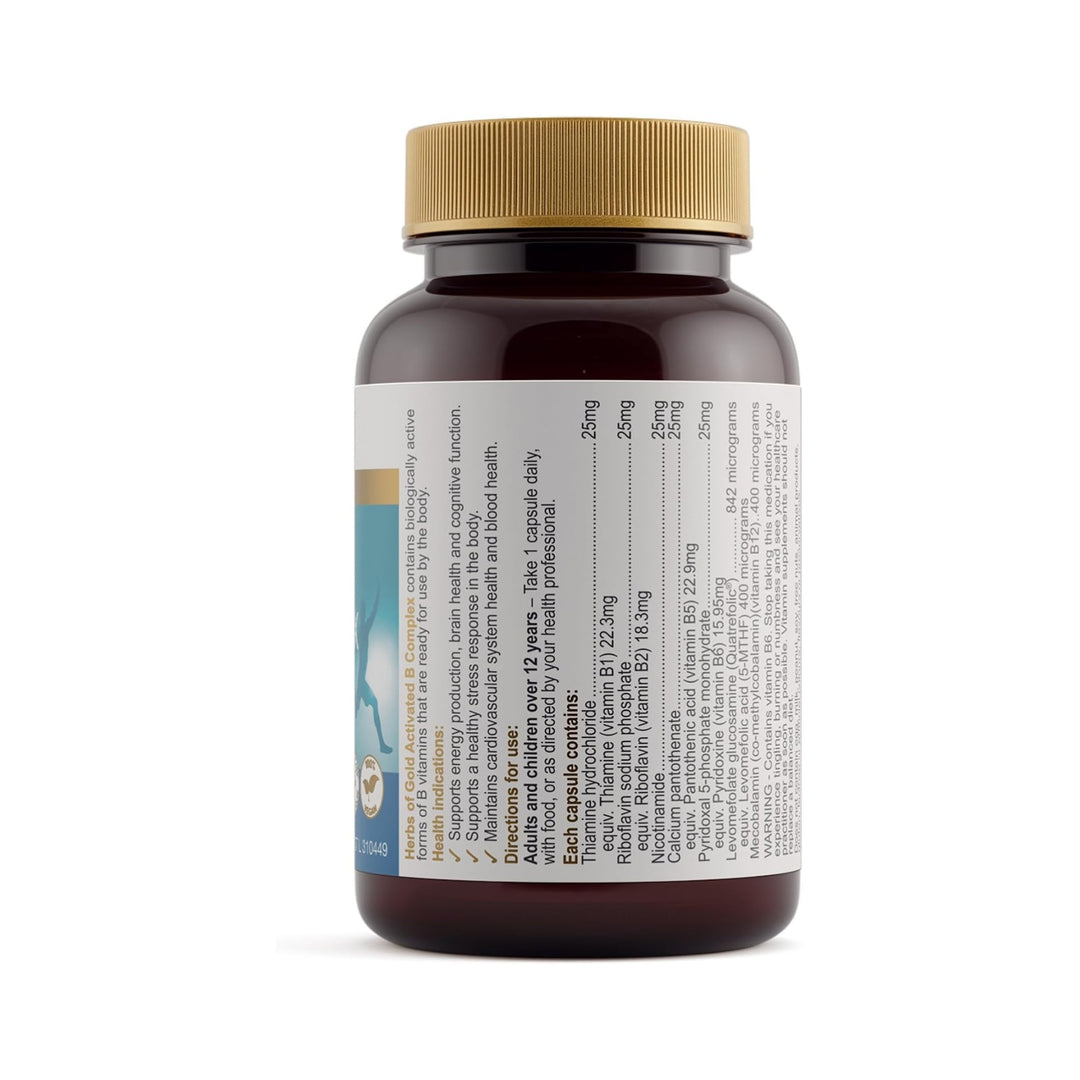 Herbs of Gold Activated B Complex 30 Capsules