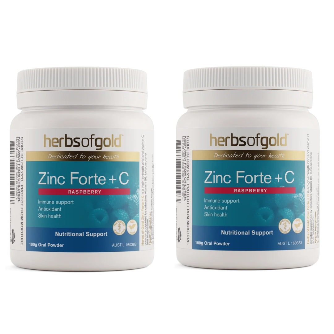 Herbs of Gold Zinc Forte + C Powder 100 Grams