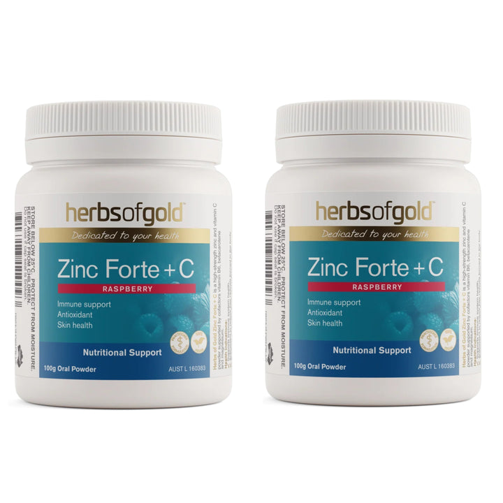 Herbs of Gold Zinc Forte + C Powder 100 Grams
