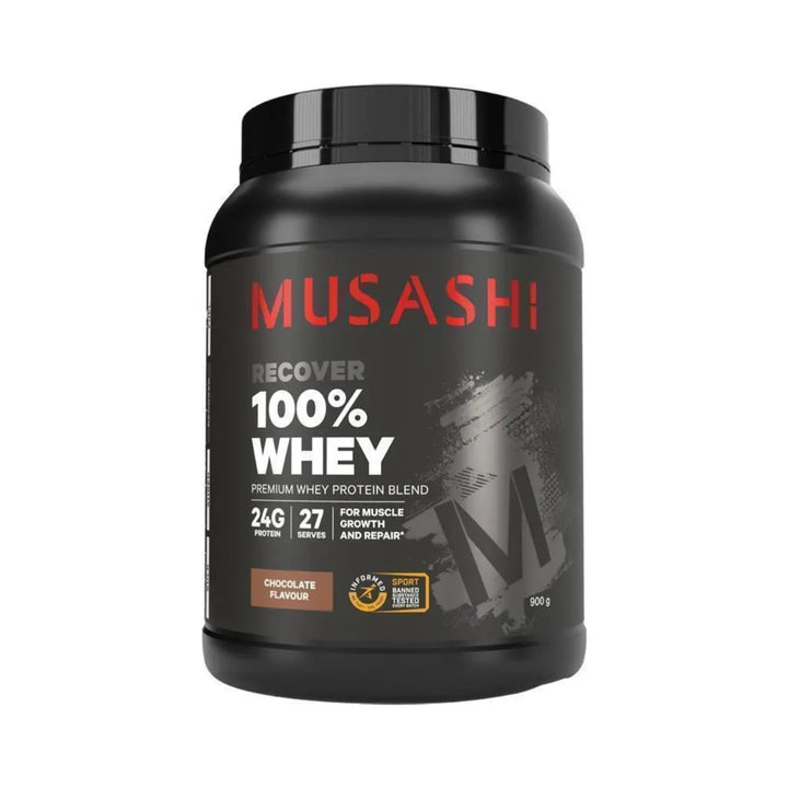Musashi 100% Whey Protein Powder Chocolate 900g
