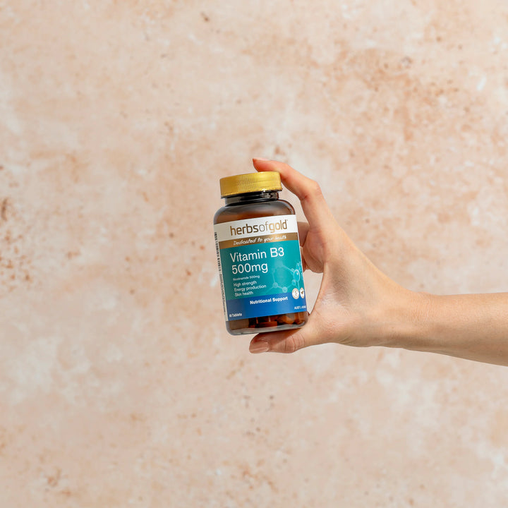 Herbs of Gold Vitamin B3 500mg 60 Tablets