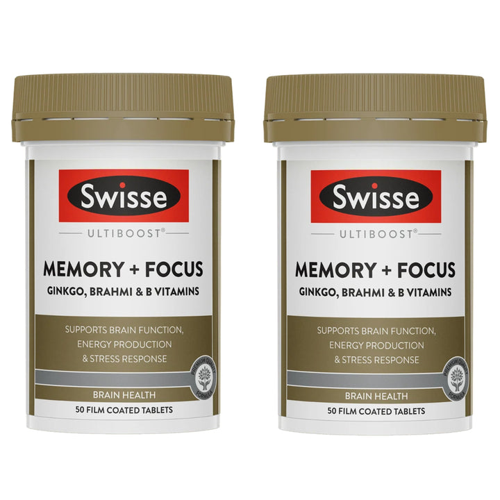 Swisse Ultiboost Memory + Focus 50 Tablets