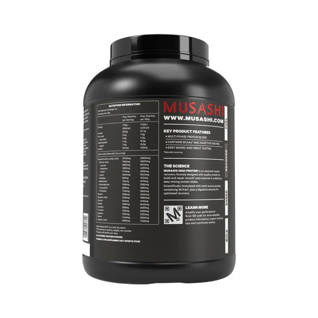 Musashi High Protein Powder Vanilla 2kg