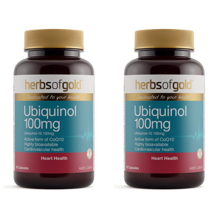Herbs of Gold Ubiquinol 100mg 60 Capsules