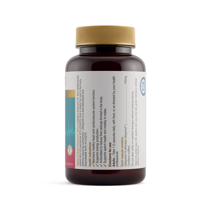 Herbs of Gold Ubiquinol 150mg 30 Capsules