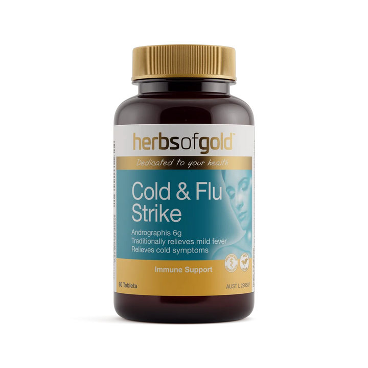 Herbs of Gold Cold &amp; Flu Strike 60 Tablets