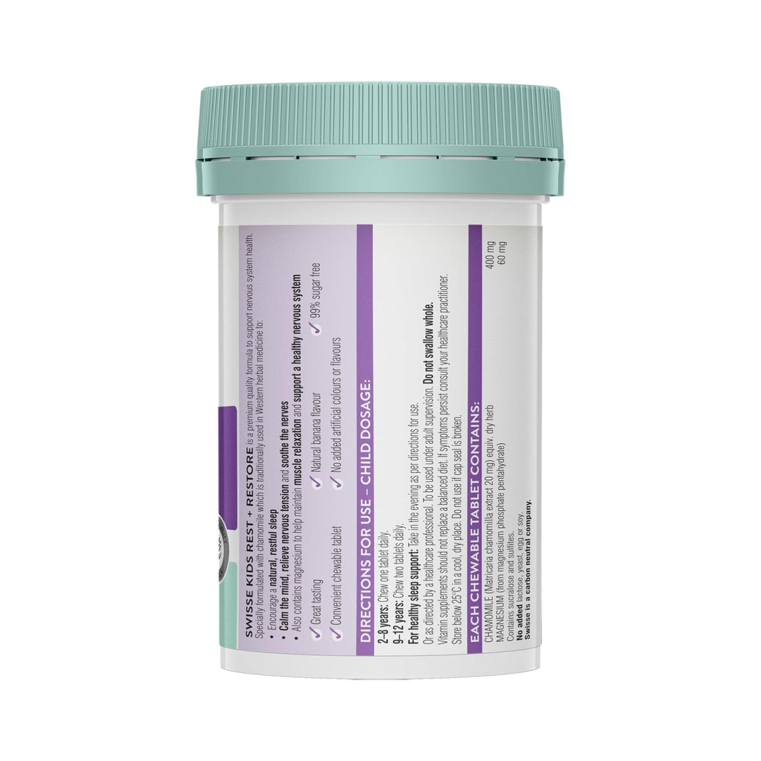 Swisse Kids Rest &amp; Restore 60 Tablets