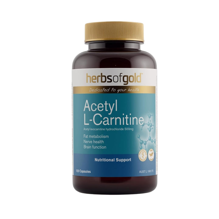 Herbs of Gold Acetyl L-Carnitine 120 Capsules