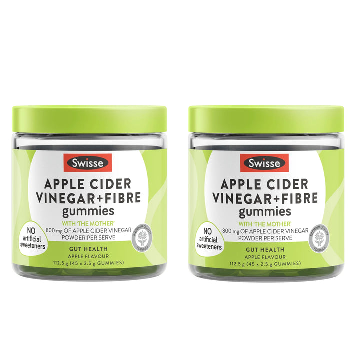 Swisse Apple Cider Vinegar + Fibre Gummies 45 Pack