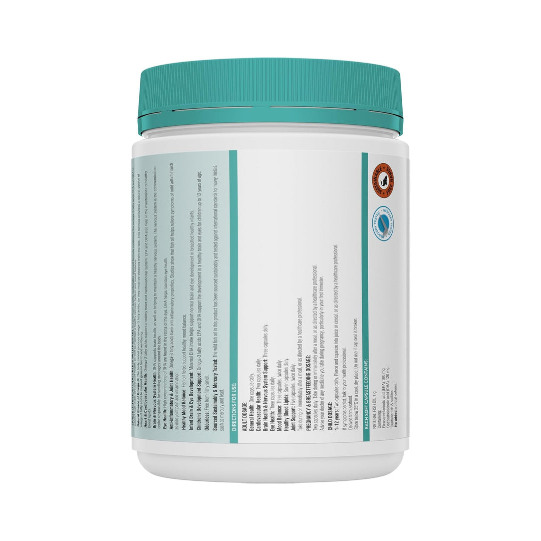 Swisse Ultiboost Odourless Wild Fish Oil 400 Capsules