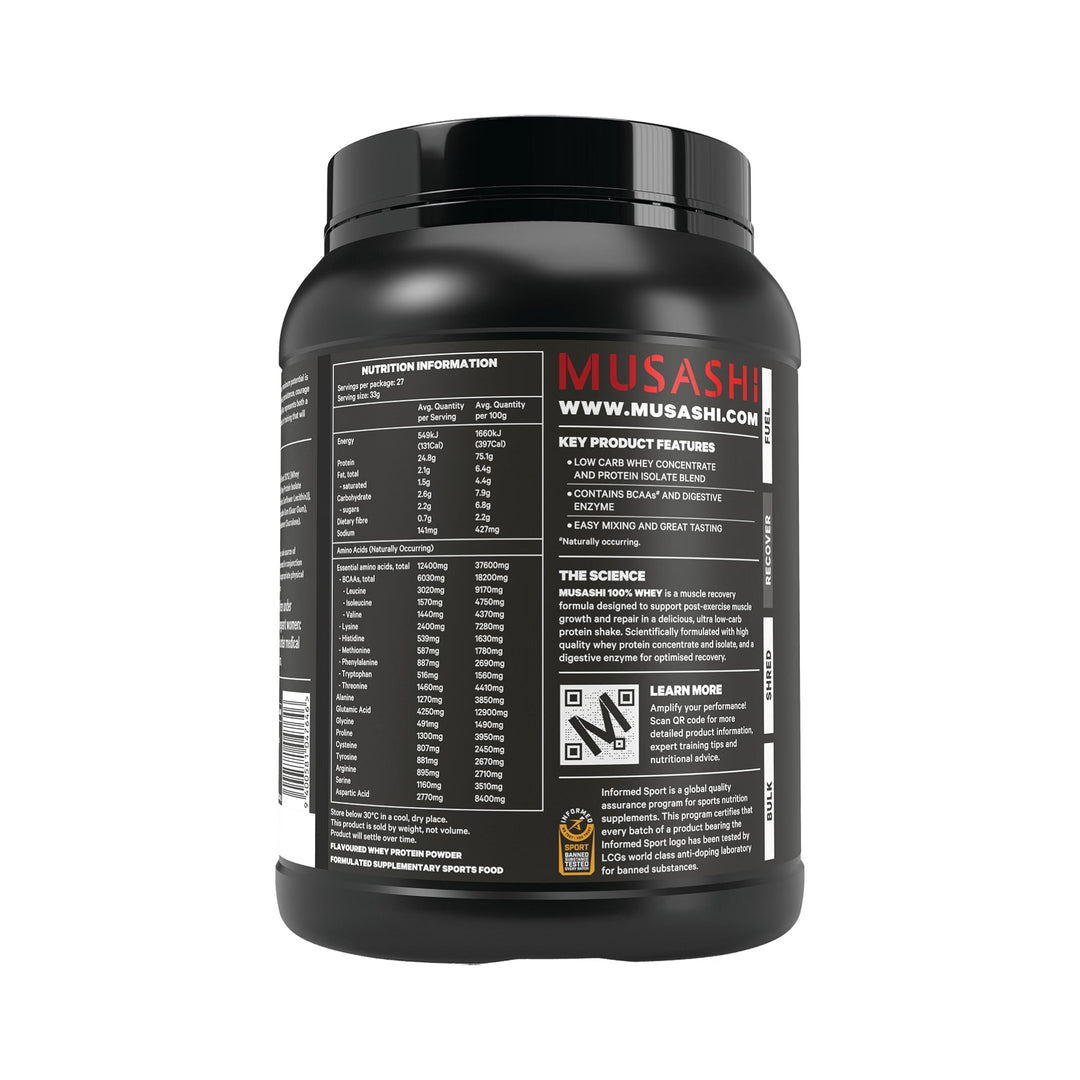 Musashi 100% Whey Protein Powder Chocolate 2kg