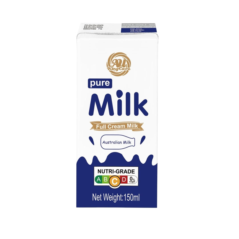 Au Kingcare Pure Full Cream Milk 150ml*32box/carton