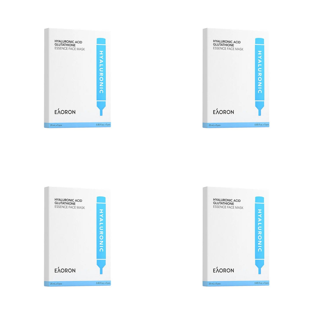 Eaoron Hyaluronic Acid Glutathione Essence Face Mask（5 Masks × 25 mL Each）