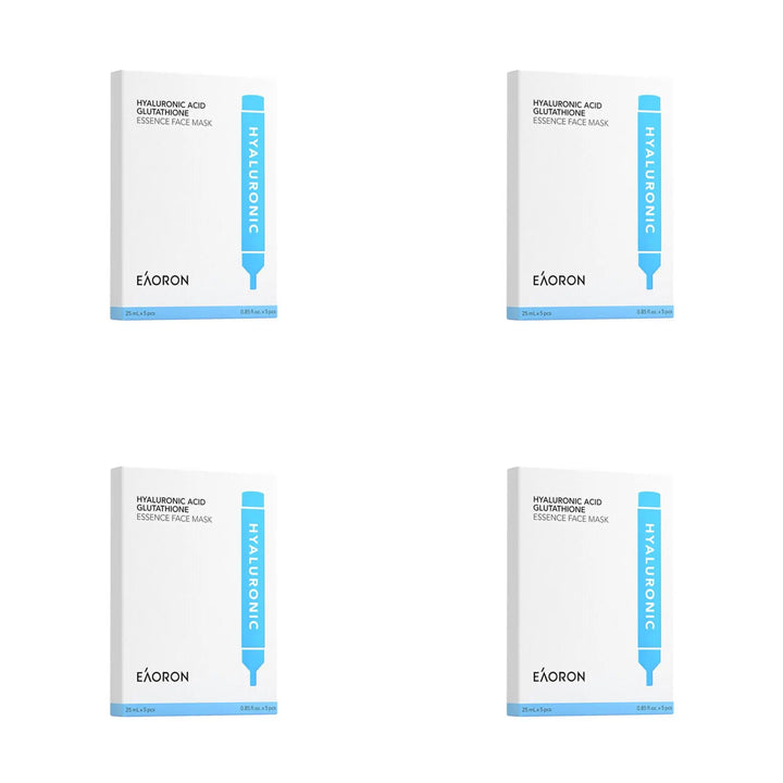 Eaoron Hyaluronic Acid Glutathione Essence Face Mask（5 Masks × 25 mL Each）