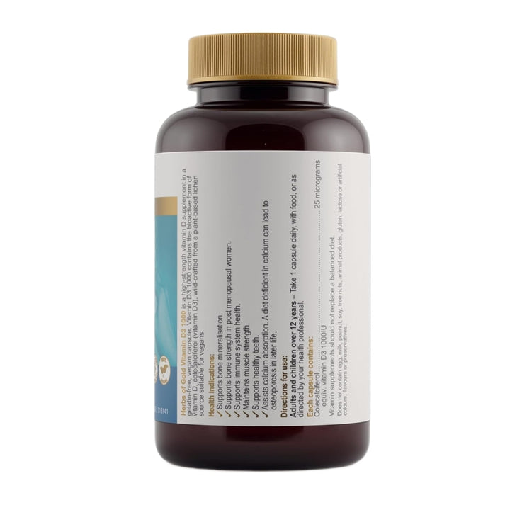 Herbs of Gold Vitamin D3 1000 240 Capsules