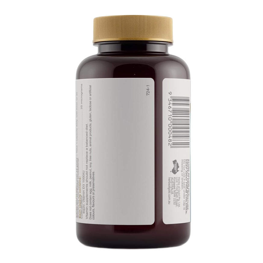 Herbs of Gold Vitamin D3 1000 240 Capsules