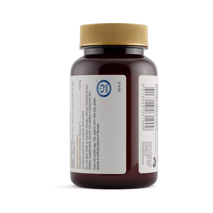 Herbs of Gold Ubiquinol 100mg 30 Capsules