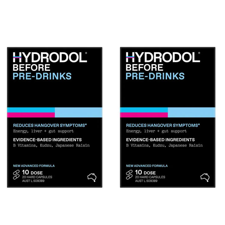 Hydrodol 饮酒前补充剂 10次用量 20粒胶囊