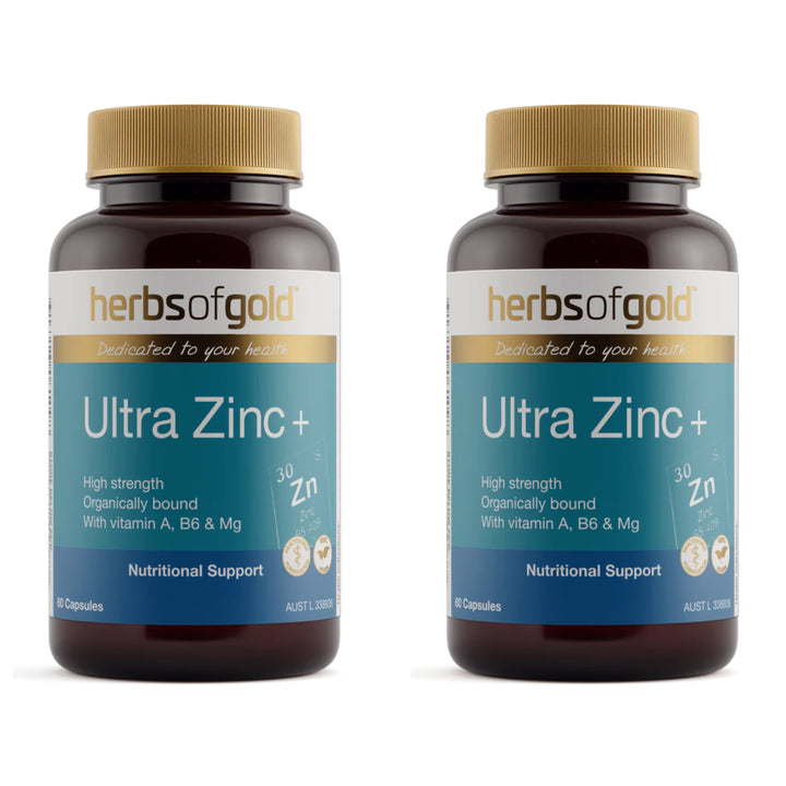 Herbs of Gold Ultra Zinc+ 60 Capsules