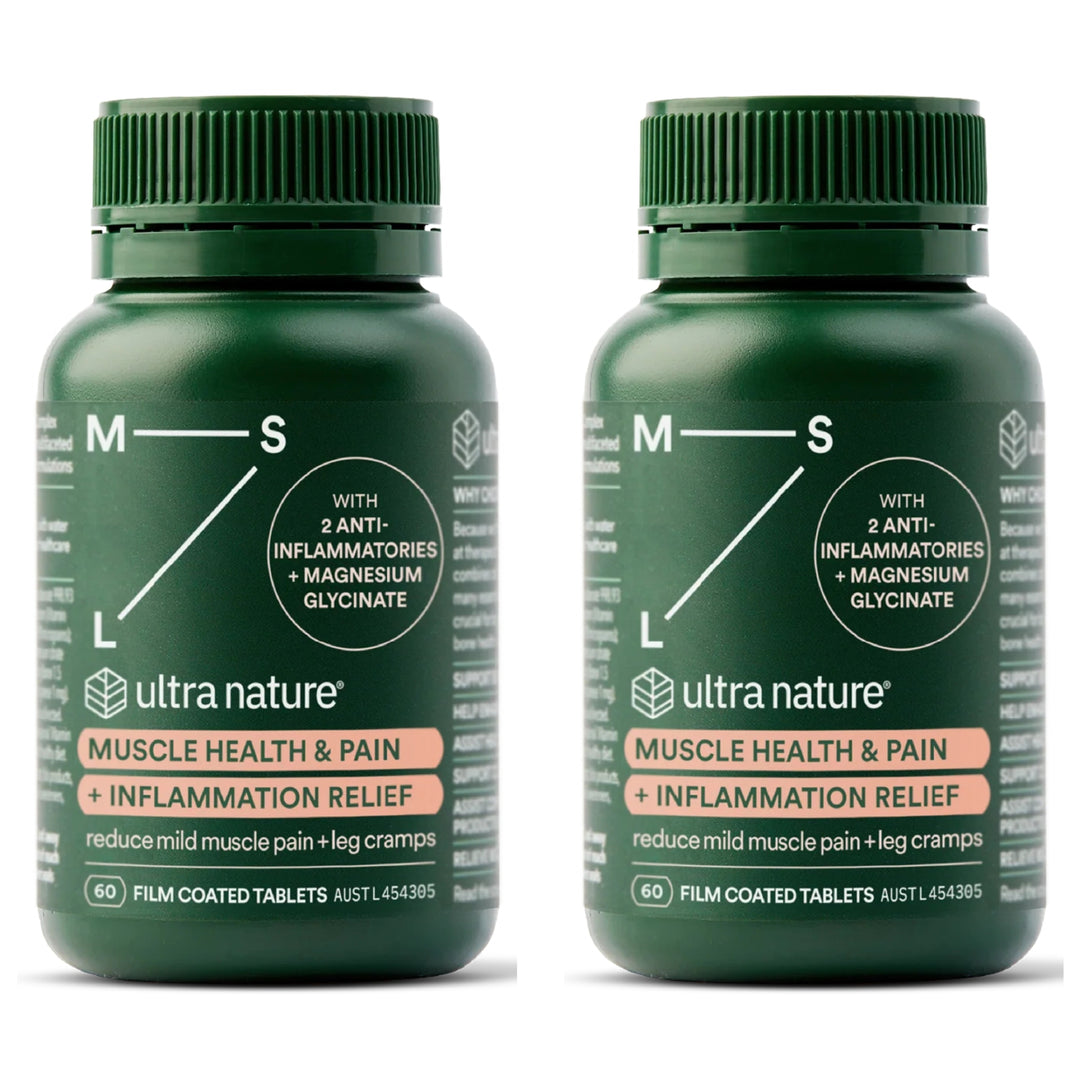 Ultra Nature Muscle Health &amp; Pain + Inflammation Relief 60 Tablets
