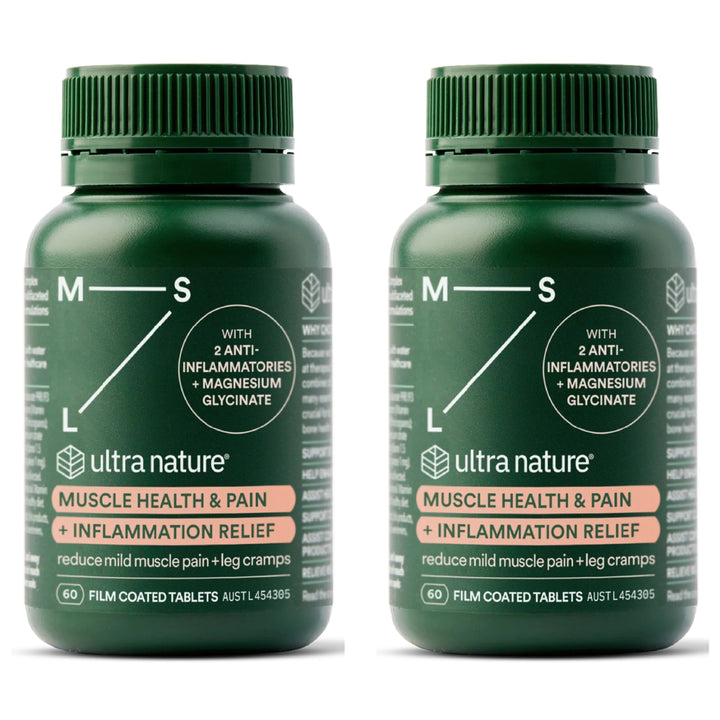 Ultra Nature Muscle Health &amp; Pain + Inflammation Relief 60 Tablets