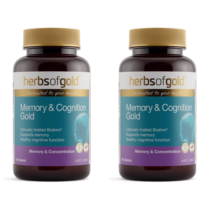 Herbs of Gold Memory &amp; Cognition Gold 60 Tablets