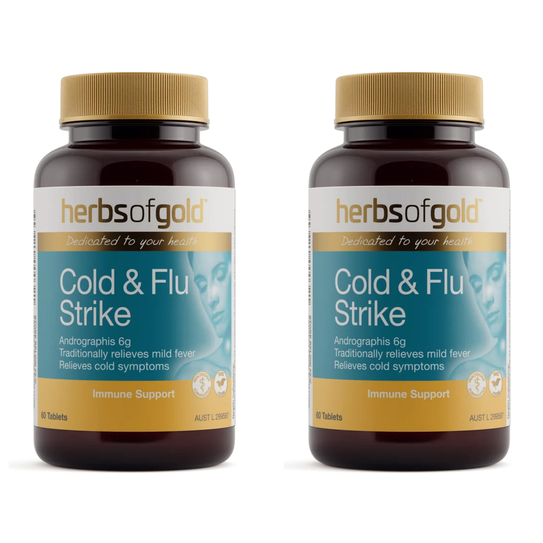 Herbs of Gold Cold &amp; Flu Strike 60 Tablets