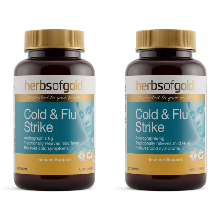 Herbs of Gold Cold &amp; Flu Strike 60 Tablets