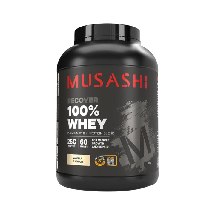 Musashi 100% Whey Protein Powder Vanilla 2kg