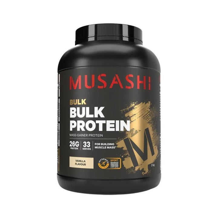 Musashi Bulk Protein Powder Vanilla 2kg